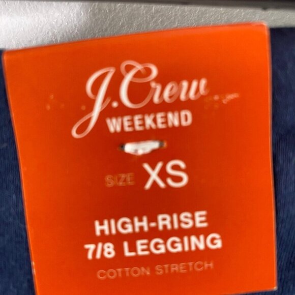 J.Crew Women's 7/8 Leggings in Single Stripe Navy Size XS AW158 - Picture 5 of 6